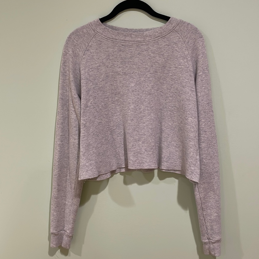 John galt cut off boyfriend waffle long sleeve